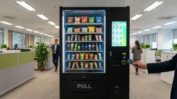 Vendekin Omnivend Combo 22 touchscreen vending machine with cashless payment interface
