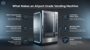 Airport-grade vending machine key features and construction specifications breakdown