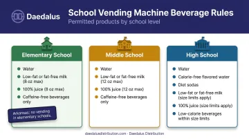 School vending machine rules by grade level elementary middle high school