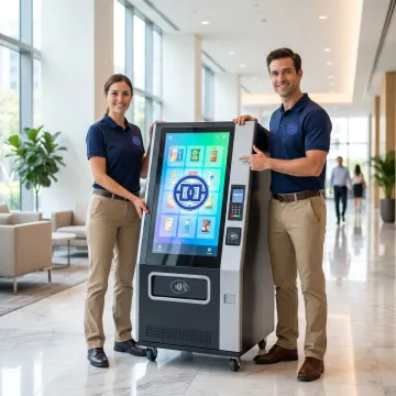 Vending machine placement and setup process