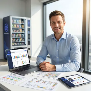Entrepreneur planning vending machine rollout