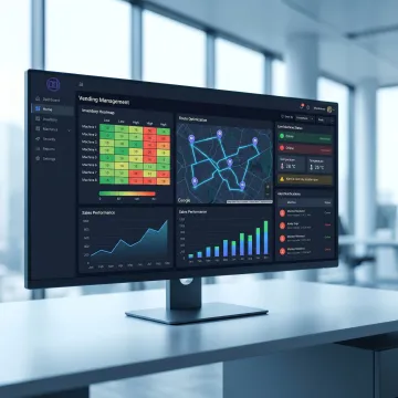 Vending management software dashboard