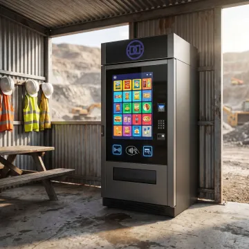 Smart vending machine at a remote site