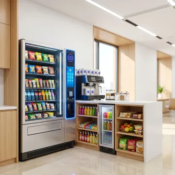 Modern break room vending setup