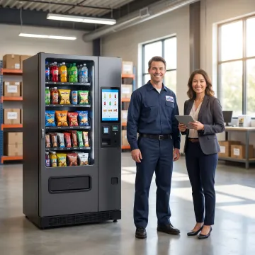 Warehouse vending machine installation process