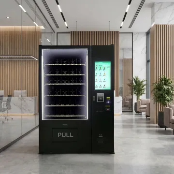 Cashless smart vending machine in commercial space