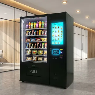 Cashless vending machine in commercial space