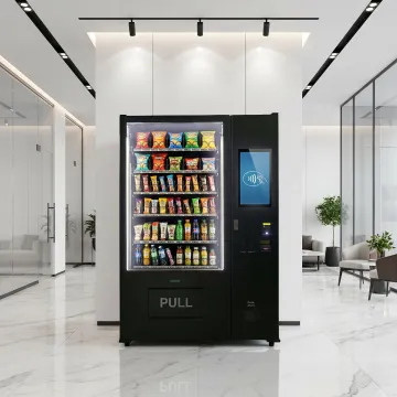 Smart vending machine with touchscreen and cashless payment