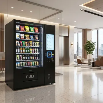 Contactless vending machine in a Leicester commercial setting