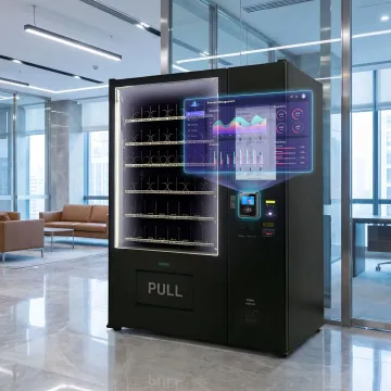 Cashless smart vending system in commercial space