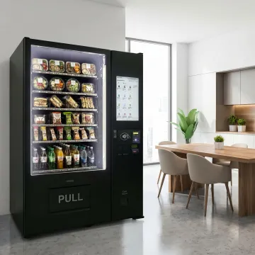Cashless food vending machine in workplace