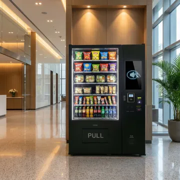 Smart food vending machine with touchscreen