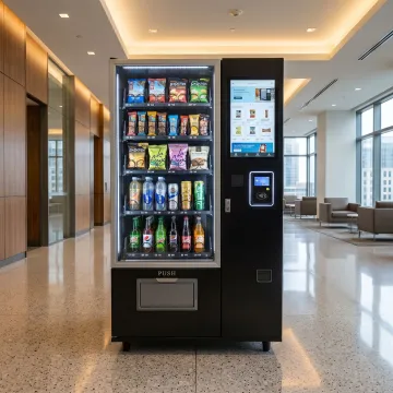 Smart vending machine with touchscreen display
