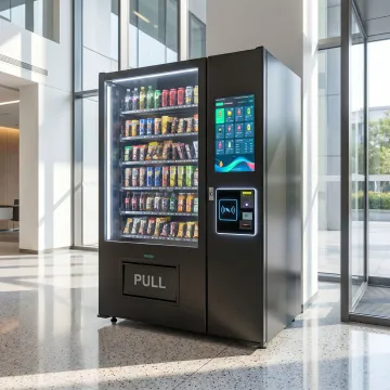 Smart AI vending machine with touchscreen