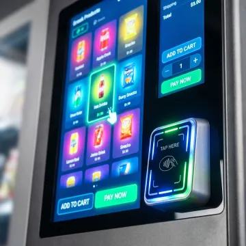 Digital vending machine interface and cashless checkout