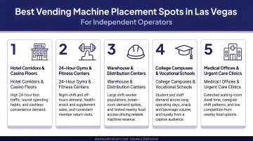Five best vending machine placement categories for Las Vegas independent operators