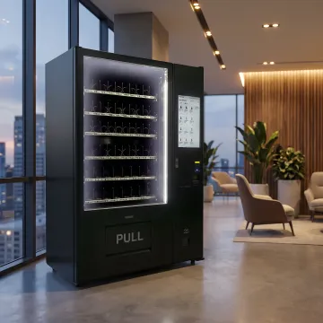 Smart vending machine kiosk with touchscreen