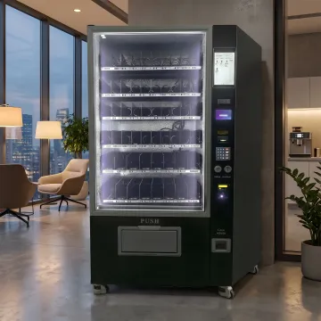 Student housing vending machine with touchscreen