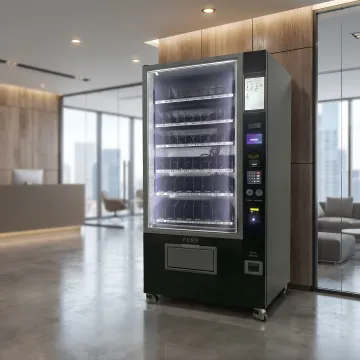 Cashless smart vending machine in commercial space