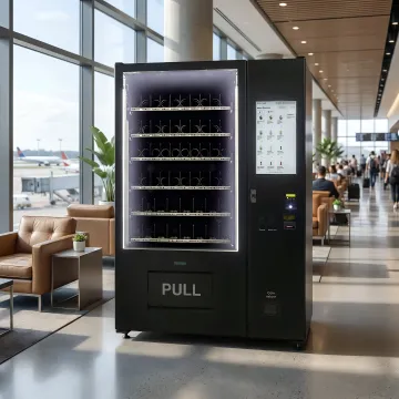Smart vending machine in student housing lobby