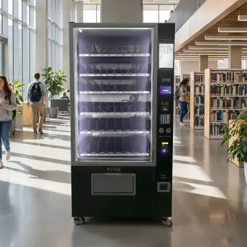 Contactless vending machine in a commercial setting