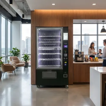 Cashless smart vending system in commercial space