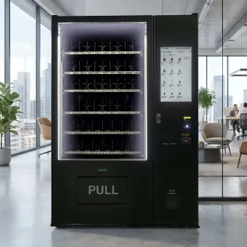 Cashless smart vending machine in commercial space