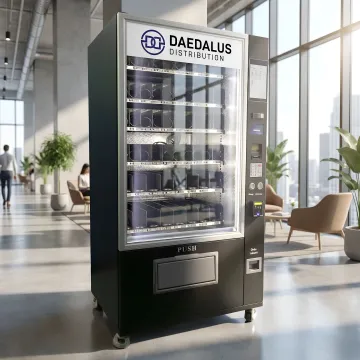 Operator reviewing vending telemetry data