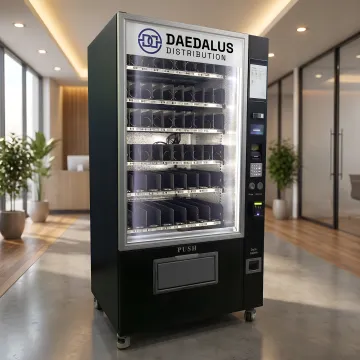 Cashless vending machine with touchscreen display