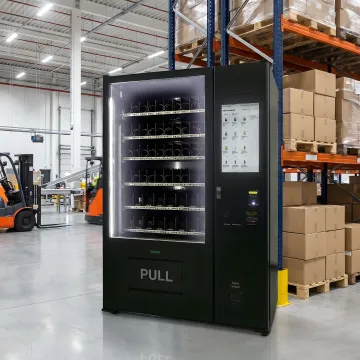 Operator reviewing vending machine telemetry dashboard