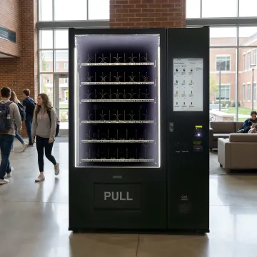 Warehouse vending machine installation process