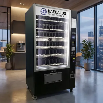 Smart office vending machine in a break room