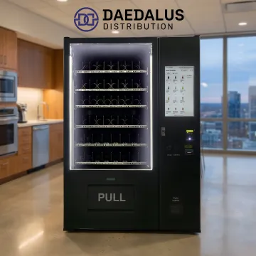 Cashless smart vending machine in retail setting
