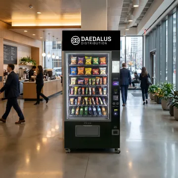 Cashless smart vending machine with touchscreen