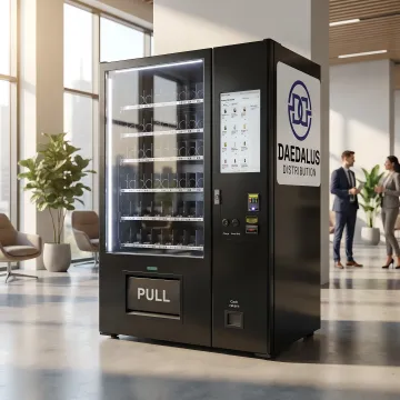 Touchscreen vending machine with cashless payment