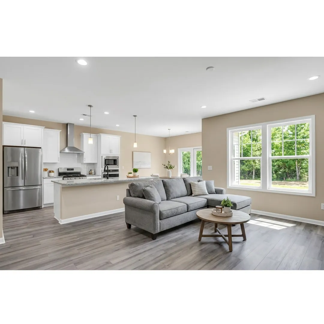 Modern kitchen in a new construction home