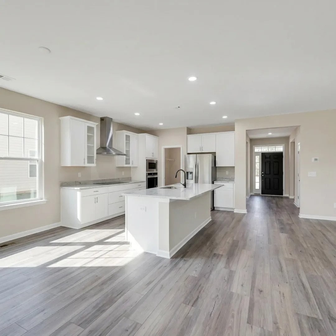 Modern kitchen in a coastal Georgia new construction home