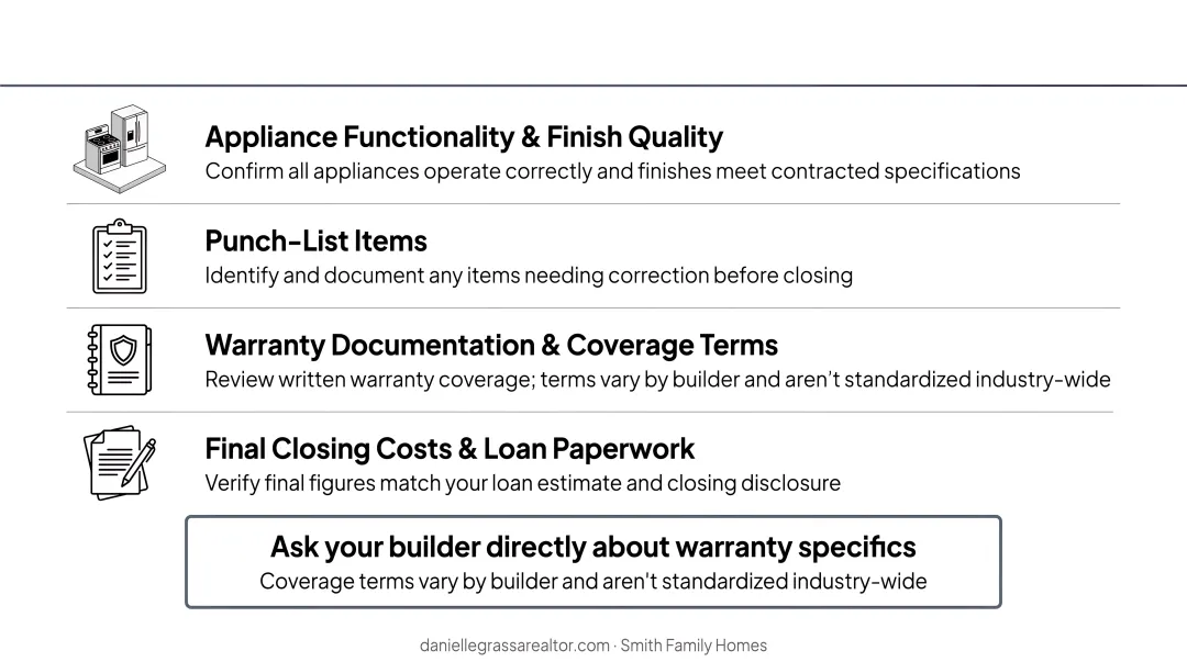 5-step new construction home buying process from pre-approval to closing