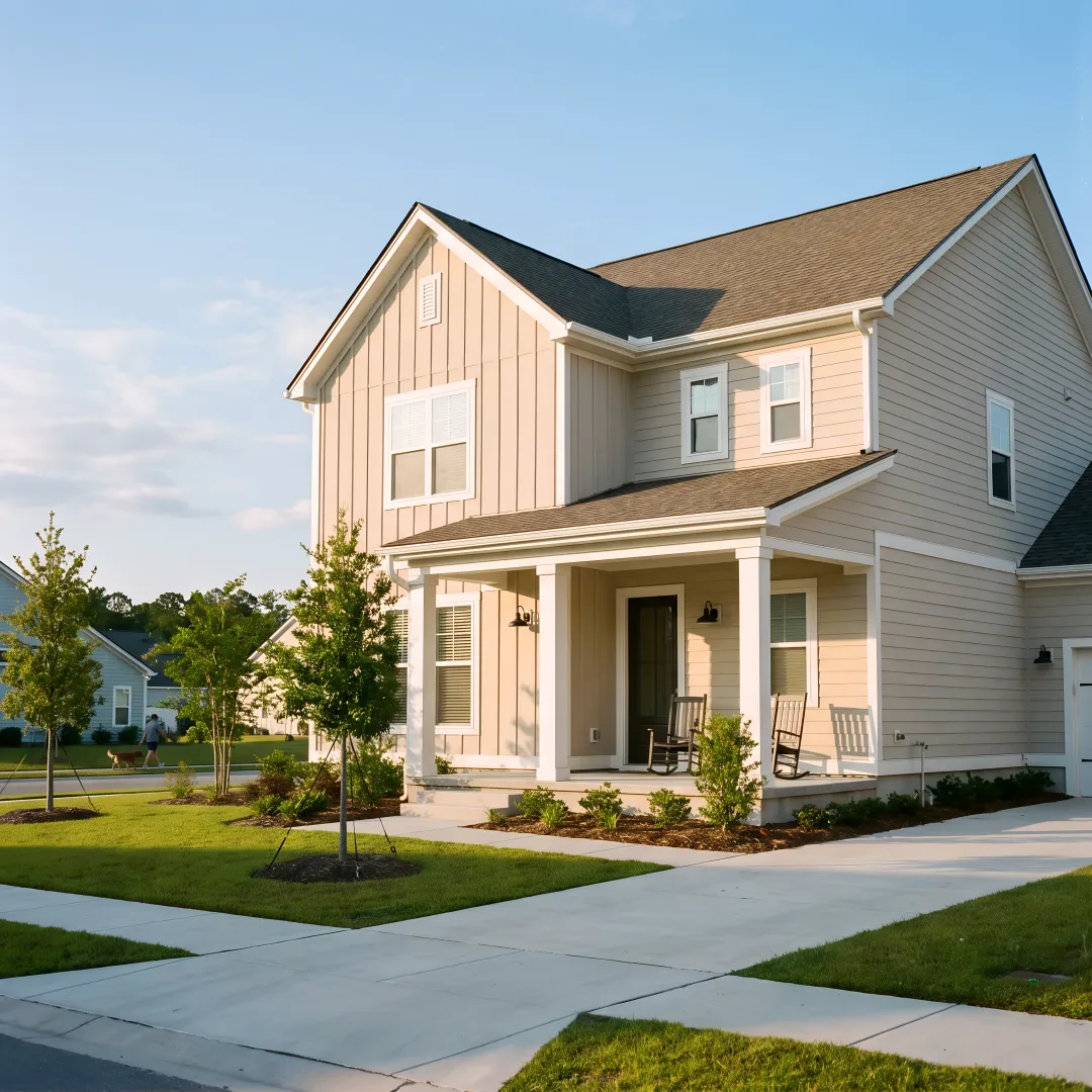 Modern new construction home in coastal Georgia community