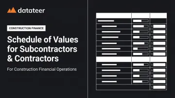 Schedule of Values for Subcontractors & Contractors