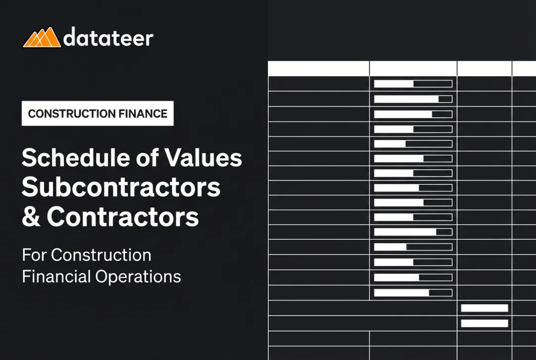 Schedule of Values for Subcontractors & Contractors