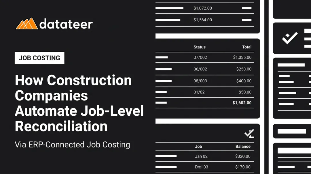 How Construction Companies Automate Job-Level Reconciliation