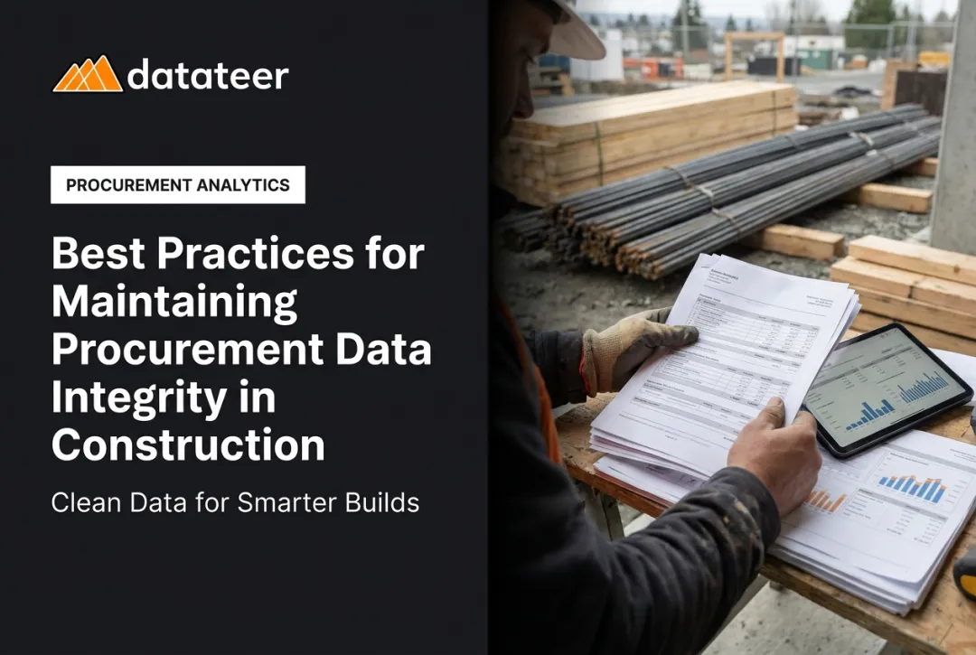 Best Practices for Maintaining Procurement Data Integrity in Construction