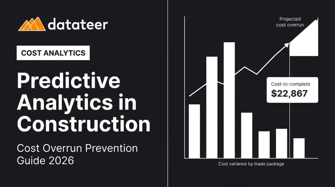 Predictive Analytics in Construction: Cost Overrun Prevention Guide 2026
