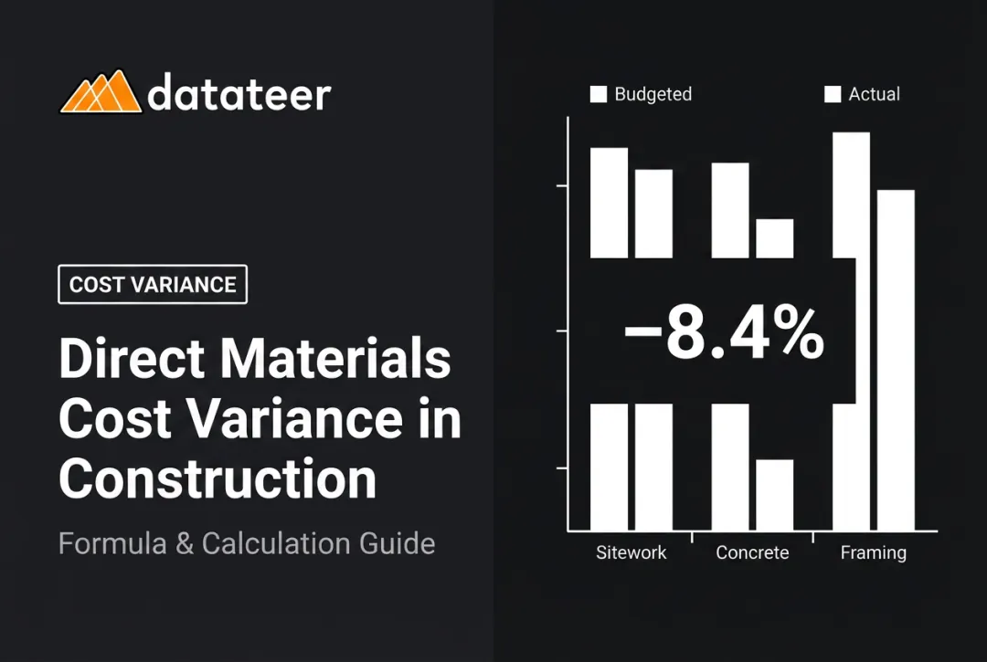 Direct Materials Cost Variance in Construction: Formula & Calculation Guide