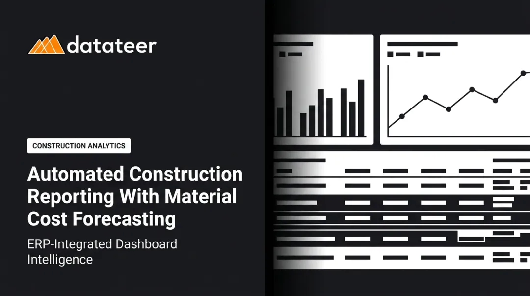 Automated Construction Reporting With Material Cost Forecasting