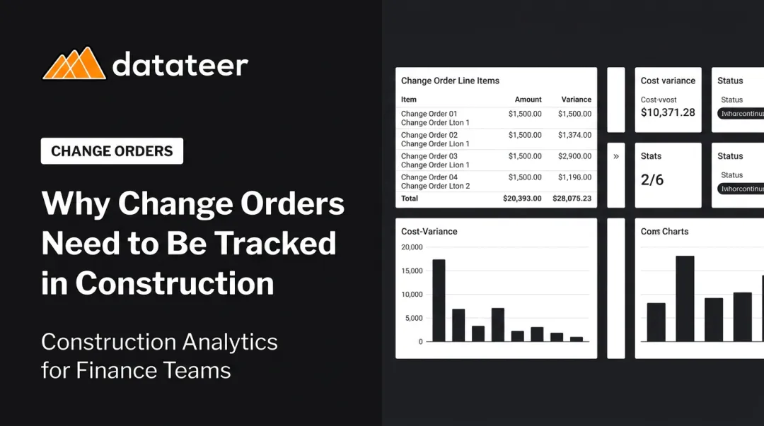 Why Change Orders Need to Be Tracked in Construction