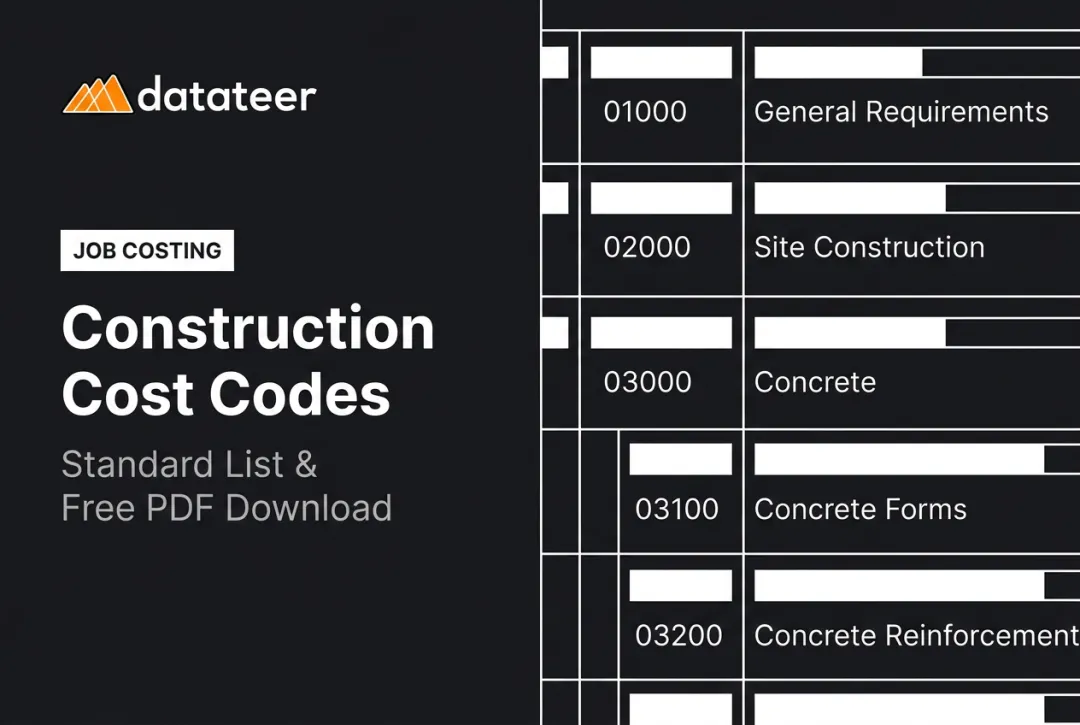 Construction Cost Codes: Standard List & Free PDF Download