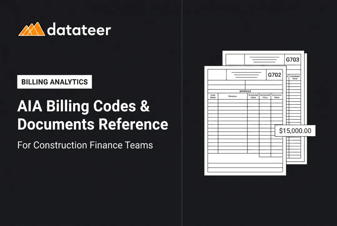 AIA Billing Codes & Documents Reference