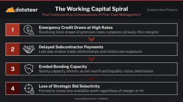 Compounding downstream effects of ignored construction working capital management chain reaction